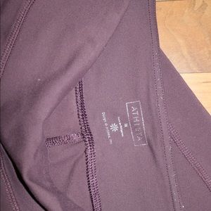 Athleta yoga pants plum color